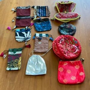 Colorful Assorted Fabric Pouches